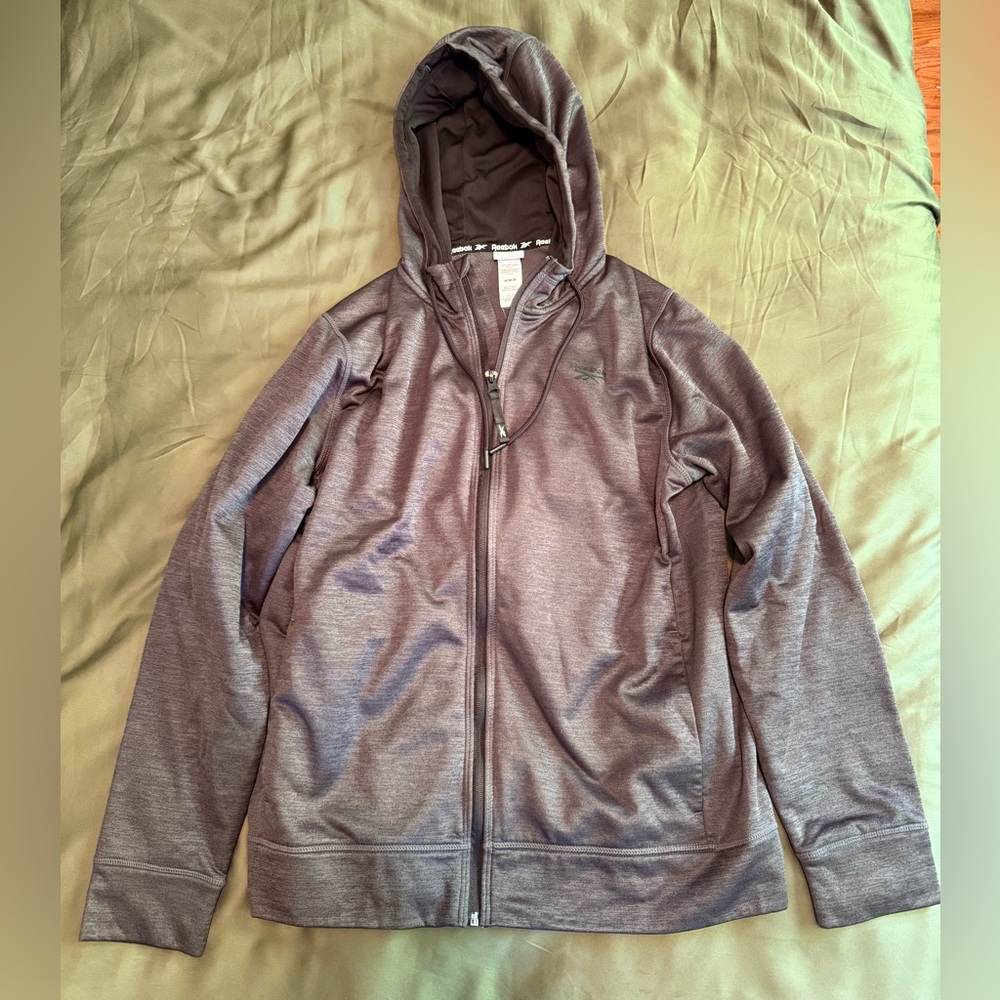 Reebok Gray Zip-Up Hoodie